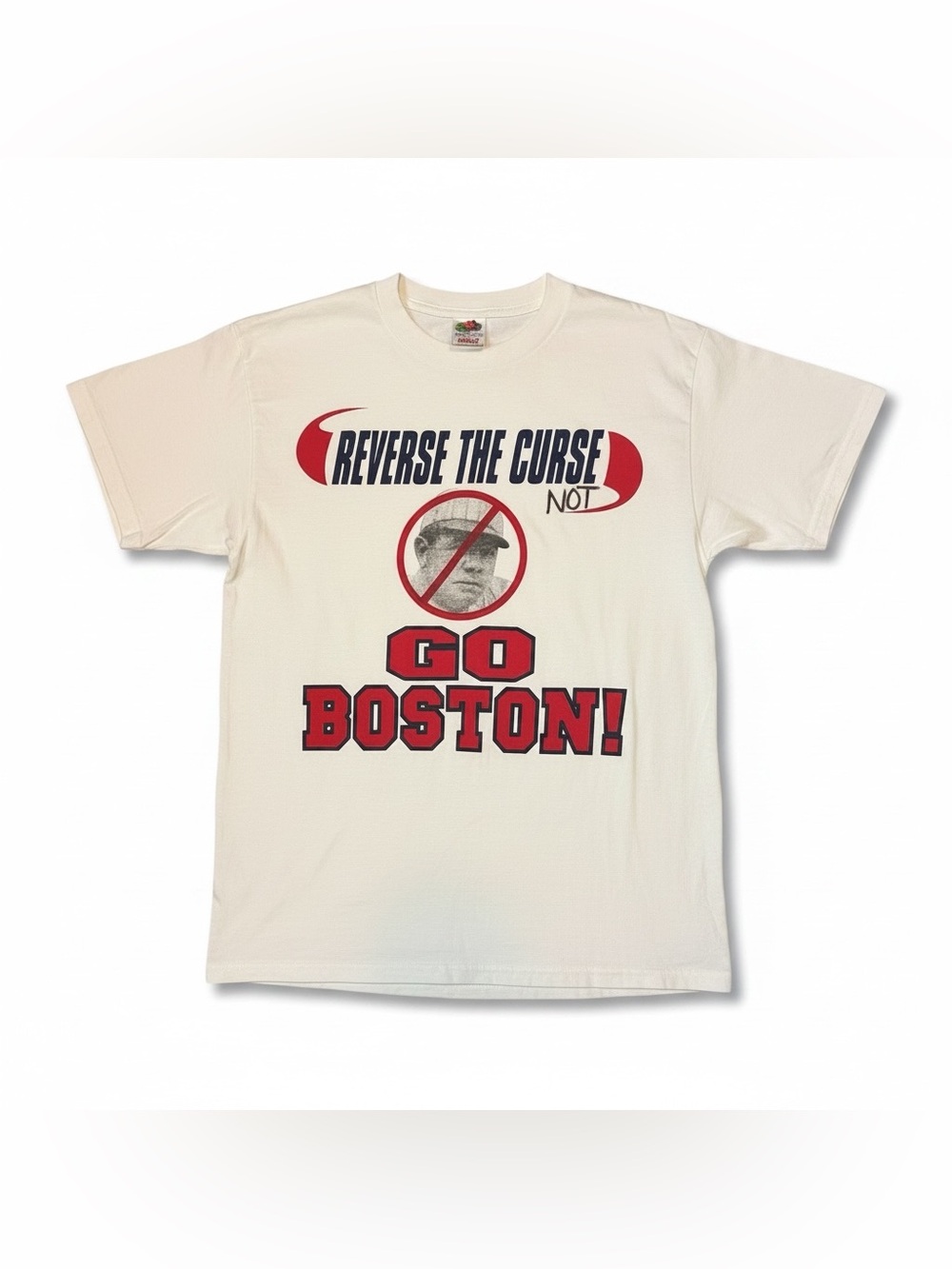 VTG Reverse The Curse NOT Go Boston T Shirt Fruit of the Loom Red Sox Rivalry M